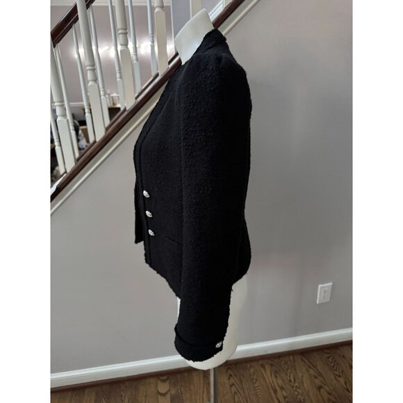 Zara tweed blazer with rhinestone buttons SIZE SMALL - Picture 3 of 4